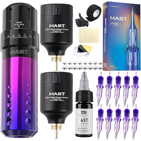 Amazon | マストタトゥーガンキット、ワイヤレス完全タトゥーキット