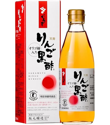 【4本セット】坂元醸造　坂元のくろず　天寿りんご黒酢　700ml Amazon.co.jp: 坂元のくろず [トクホ] 坂元醸造 天寿りんご黒酢700ml