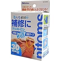 ニトムズ クリストロン 多用途クリア補修テープ クリア 透明 目立たない 簡単修理 強力防水 幅30mm×長さ2m ヘラ付 1巻入 M5356