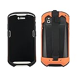 LANADO 保護ケースカバー ハンドストラップ付き頑丈なブーツキャリーケース Zebra TC51 TC510K TC52 TC56 TC57用 頑丈なバンパーケース アーマー ゼブラ保護 タフショックプルーフ、オレンジ