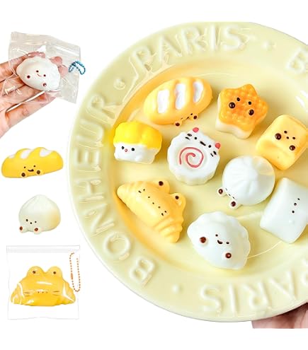 Amazon | ミニ スクイーズ キーホルダー 食べ物系 9個セット