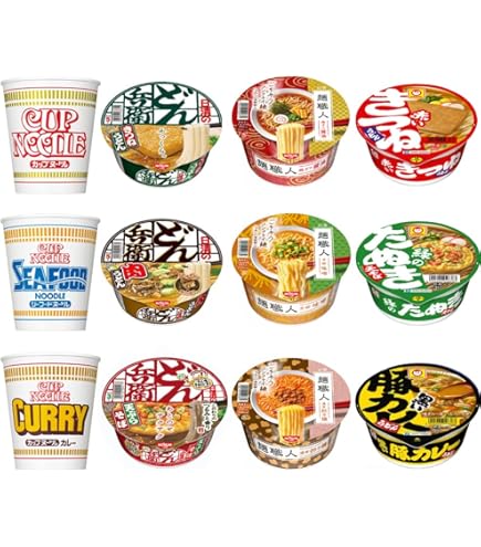 Amazon.co.jp: カップ麺 12種類 詰め合わせ セット ( カップヌードル