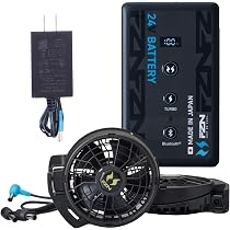 2026年モデル サンエス空調服用 RD9690PJ RD9610PHセット Amazon.co.jp: [空調風神服] 24V デバイス セット RD9690PJ RD9610PH