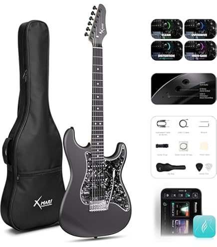 ENYA Inspire アンプ内蔵エレキギター(ブラック) Blackカラー 数量限定SALE】 ENYA Inspire スタンド付きセット Black
