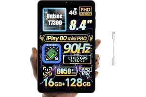 ALLDOCUBE iPlay 80 mini Pro タブレット 8.4インチ UNISOC T7300 Android16 顔認証 4GLTE | ゲーミングタブレットアンドロイド 1920×1200解像度 90Hz 16GB+128GB 605