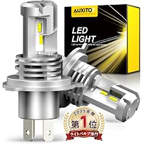 AUXITO H4 Hi/Lo LEDヘッドライト 車用 ZES LEDチップ搭載 M3H4