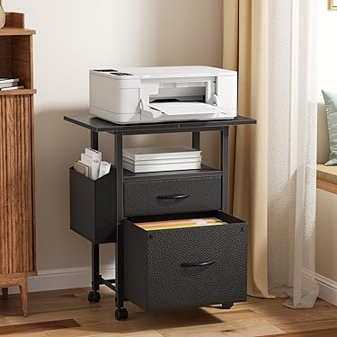 Ikura　プリンターキャビネット フラップ扉キャビネット(幅60cm) サイドボード プリンターラック