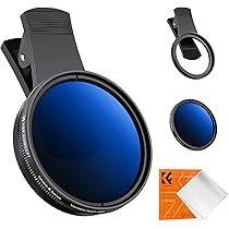 Amazon | K&F CONCEPT スマホレンズ 1/4ブラックミストフィルター+