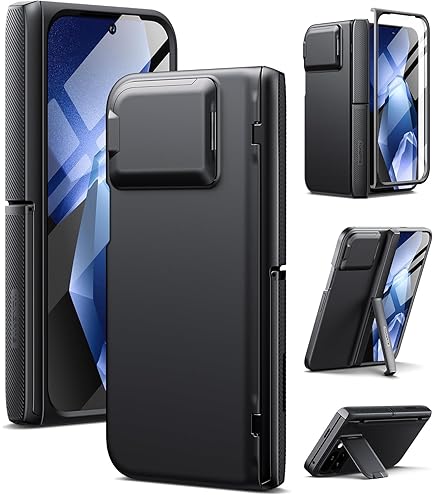 SURITCH Google Pixel 9 Pro Fold対応ケース（キックスタンド、ヒンジカバー、スクリーンプロテクター付き）スリムで頑丈な耐衝撃保護カ Amazon.co.jp: SURITCH Google Pixel 9 Pro Fold対応ケース（キック