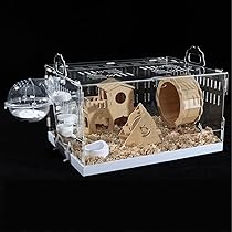 ハリネズミ  ケージ Amazon | ハリネズミ ケージ プラスチック 大型 脱出にく デグー