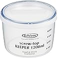 Iwasaki Industries B-2273KN Antibacterial Storage Container, Screw-top Keeper, 1200 Shallow Type, Antibacterial