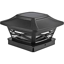 Davinci Lighting Renaissance Solar Outdoor Post Cap Lights Includes Bases For 4x4 5x5 6x6 Posts Bright Led Light Slate Black 1 Pack Sg Diy Tools