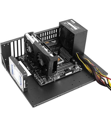 Amazon.co.jp: MLLIQUEA 9 GPU X79 マイニングリグフレーム、RTX3060用