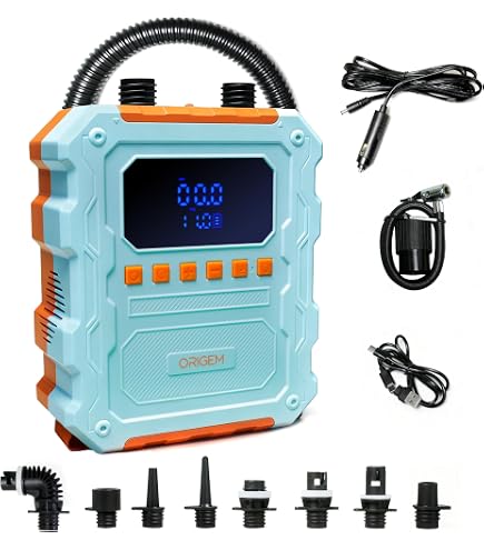 Amazon.co.jp: 12V 電動ポンプ スタンドアップパドルボード用 16psi