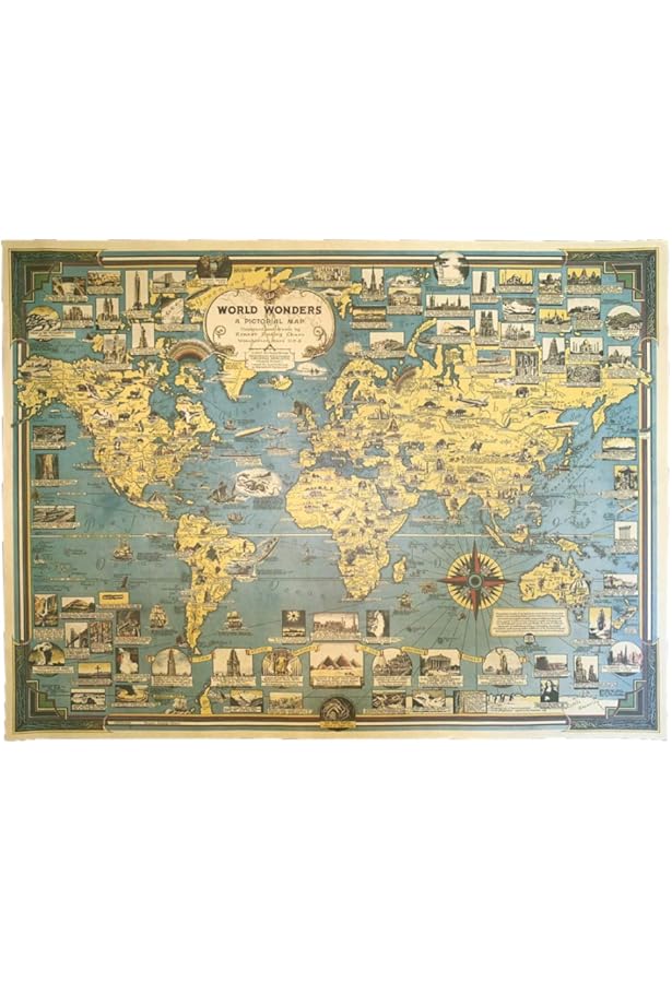 Amazon.co.jp: 正直屋 世界地図 ポスター アンティーク インテリア