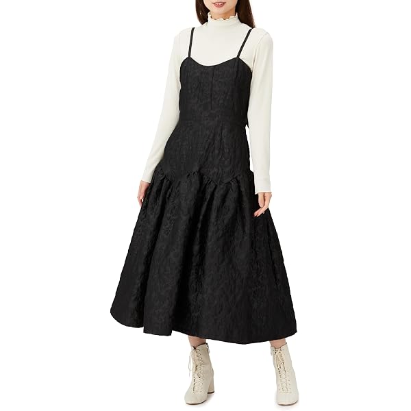 Amazon | [コエル] ドットジャガードミニワンピース | フォーマル 