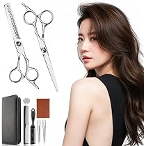 Amazon.co.jp: 【初心者向けプロ仕様9点セット】ヘアカットシザー