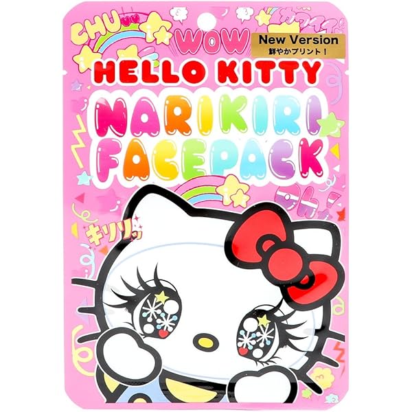 ハローキティ６個　NARIKIRI HELLO KITTY COLLECTION HELLO KITTY NARIKIRI Face Mask 保湿脸谱面膜 – Tao's