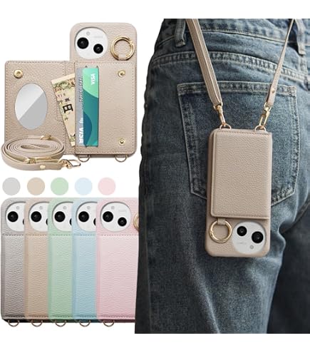 Amazon.co.jp: for aquos sense9 ケース ショルダー ストラップ PU