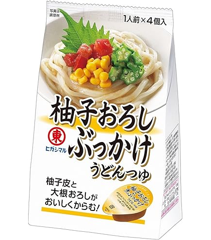 Amazon.co.jp: ヒガシマル醤油 讃岐風 ぶっかけうどんつゆ 120g×4袋