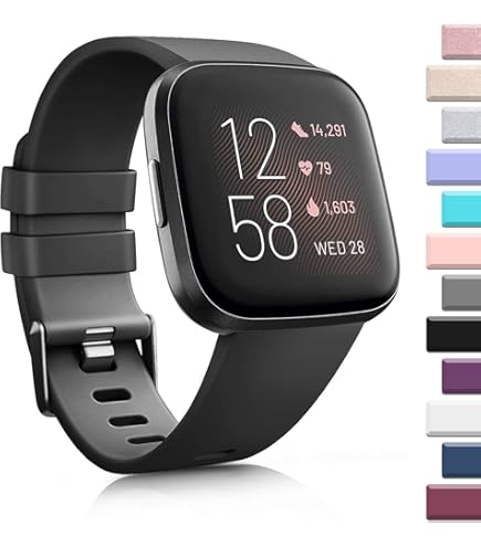 Google - Fitbit versa2 ブラック　純正スポーツバンドつき Amazon.co.jp: Tobfit スポーツバンド Fitbit Versa 2/Versa