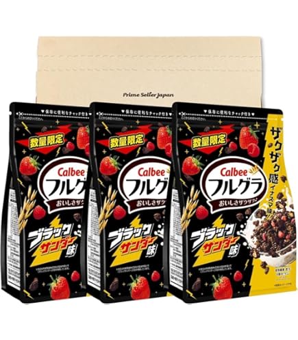 Amazon.co.jp: フルグラ ブラックサンダー味 500g ×6袋 PSJBOX : 食品