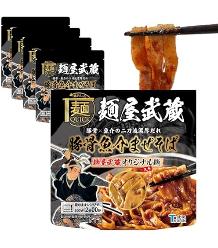 Amazon.co.jp: Tablestock 麺QUICK レンチン麺 麺屋武蔵監修 つけ麺