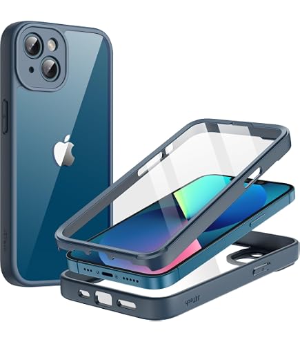 Amazon.co.jp: JETech 5 in 1 ケース iPhone 13用 黄ばみ防止 (クリア