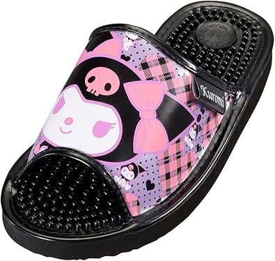 サンリオ キャラクター柄クロミチェック模様ヘルシーサンダルsa M 23 23 5cm パープル Sanrio サンリオ ファッションサンダル Amazon
