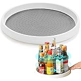 Lazy Susan Turntable, Home-Mart 1-Tier Spice Racks, Lazy Susan,360-Degree Rotatable Spice Rack Organiser Pantry Turntable,Gli