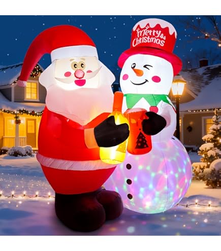 Amazon.co.jp: クリスマスアーチインフレータブル、11フィートサンタ