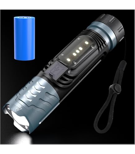 強力な8000lm LED懐中電灯 Amazon.co.jp: LED懐中電灯USB充電式、XHP99 8000ルーメン超高輝度戦術