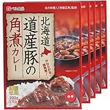 カレー レトルトカレー 北海道 道産豚の角煮カレー 中辛 5食 セット 北の料理人 斉藤正美監修 北国からの贈り物