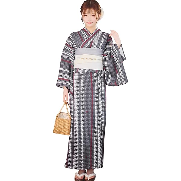 Tika浴衣・帯セット Tika 浴衣 レディース セット レトロ 20代 30代 フリーサイズ