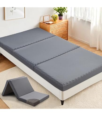 Amazon｜マットレス ダブル 高密度24D 硬さ190N 極厚10cm 折り畳み 体