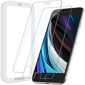 NIMASO ガラスフィルム iPhone SE 第2世代 用 iPhone8 / 7 適用 液晶 保護 フィルム ガイ…