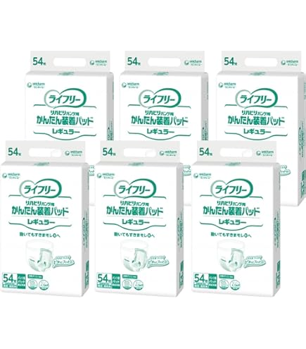 Amazon.co.jp: ライフリーかんたん装着パッドレギュラー54枚×5