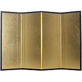 金屏風 (清和金) 四曲 Ｈ265ｘＷ392