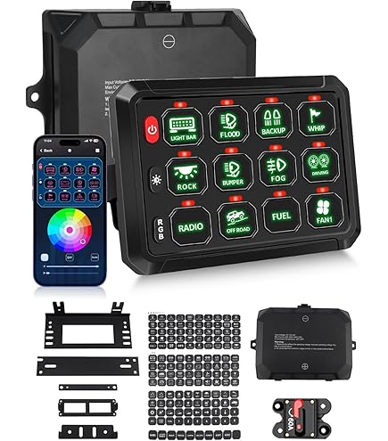 Amazon.co.jp: Chelhead ワイヤレススイッチパネル 12V 8ギャング