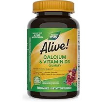 Nature's Way Alive! Hair Skin Nails Gummies With Collagen & Biotin - Strawberry 60 Count