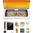 xTool S1 10W Laser Engraving Machine, Sealed Safe Design, Precise Positioning, Autofocus, Engraving Speed of 600mm/sec, 498*330mm Work Area, Laser Cutting for Metal, Wood, Leather, Acrylic, Tumbler,