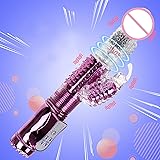 電動ディルド バイブ ローター バイブレーター 【強力 360°回転機能 /8パターン 強力伸縮 2点責め 】おとなのおもちゃ 女性用 大人のおもちゃ 人気ランキング 電マ アダルトグッズ 強力 静音 dildo vibrator sex toy
