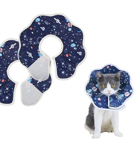 Amazon | エリザベスカラー 猫用 犬用 ソフト 防水 軽量 手術後傷口