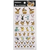 Amazon | カミオジャパン ポケットモンスター 4サイズステッカーズ