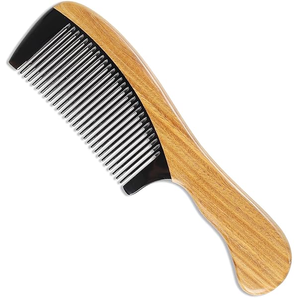Amazon | ワイドトゥースヘアコーム プレミアム天然シープホーン