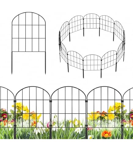 Amazon | Rxakudedo ガーデンフェンス 10枚セット アイアンフェンス