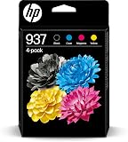 HP 937 CMYK オリジナルインクカートリッジ 4パック 937 マルチパック ブラック/シアン/マゼンタ/イエロー (6C400NE)
