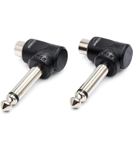 Amazon.co.jp: Hosa GPR-101 RCAメス-モノラルフォンオス 変換プラグ 2