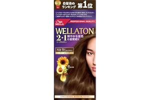 Wella Wellatone 2+1 Gray Hair Dye Cream Type 7CB Bright Natural Brown, Vibrant Hair Color Lasts 6 Weeks, Quasi-Drug