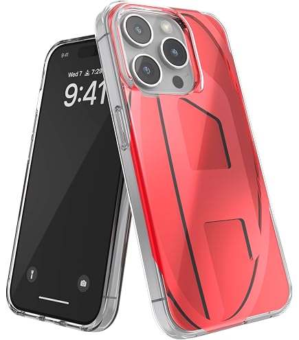 Amazon.co.jp: DIESEL iPhone15proケース ロゴ シリコンケース レッド